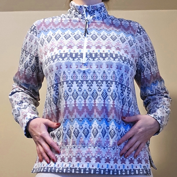 Free Country Cozy Winter layer. Furry Mock neck, Zip. Long sleeve. Soft interior - Picture 1 of 12